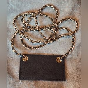 Felt Wallet Insert and Gold Chain - Crossbody Conversion Kit